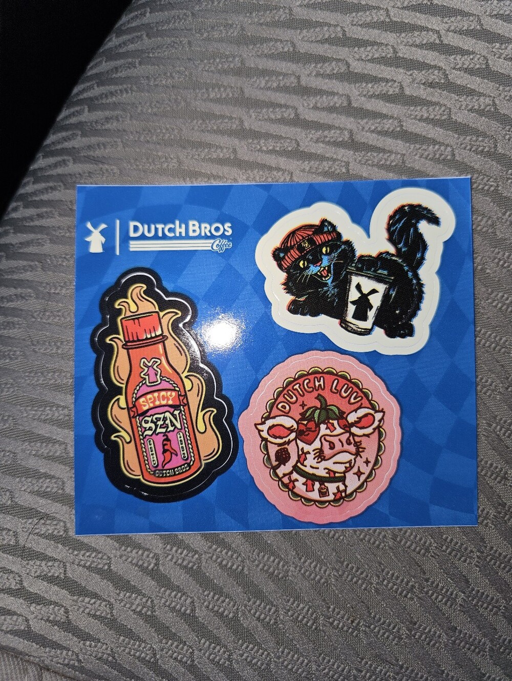 NEW Dutch Bros. Sticker Sheet,  3 Stickers